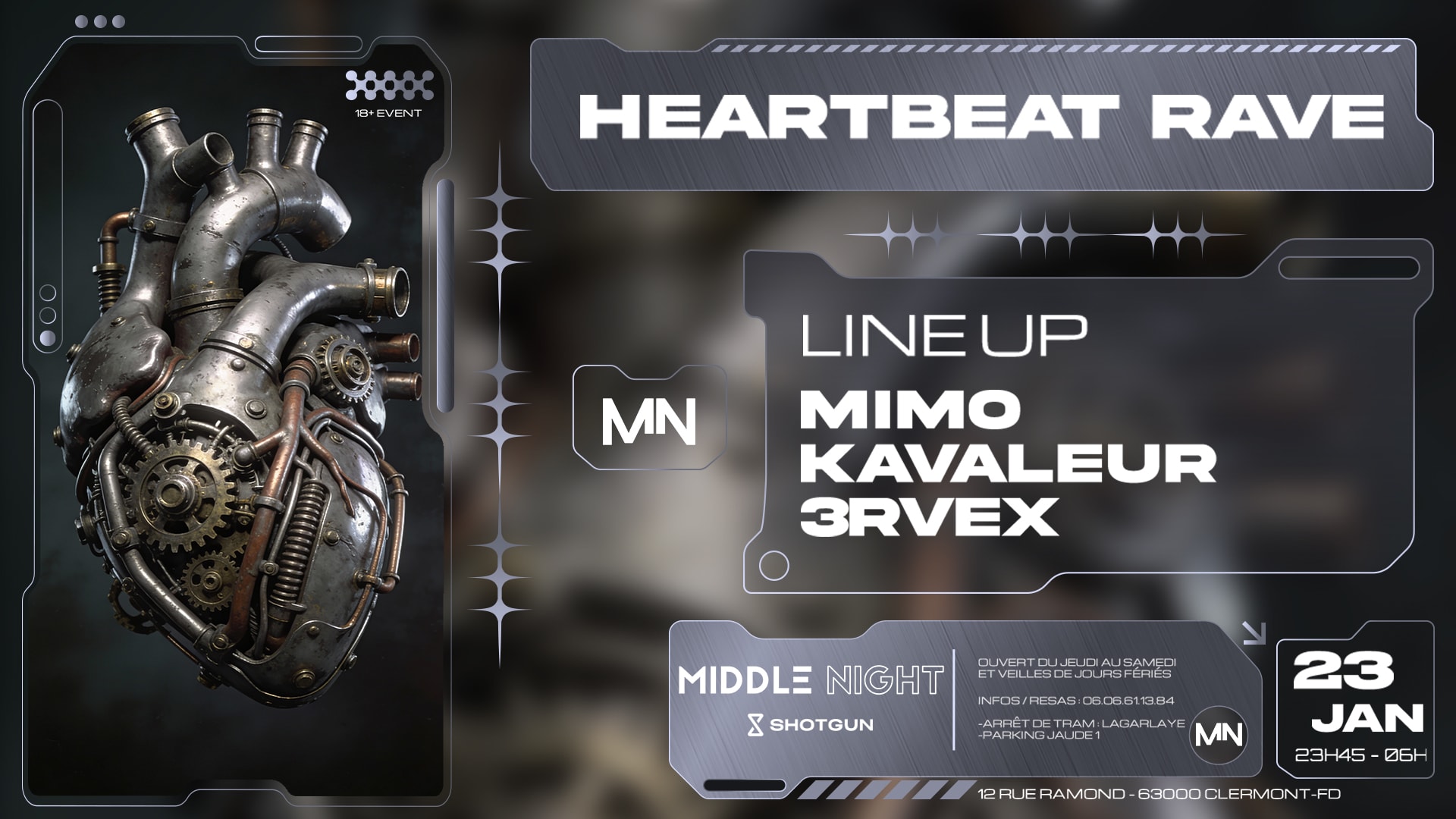 Heartbeat Rave - La Soiree Celibataire Des Ravers Cover