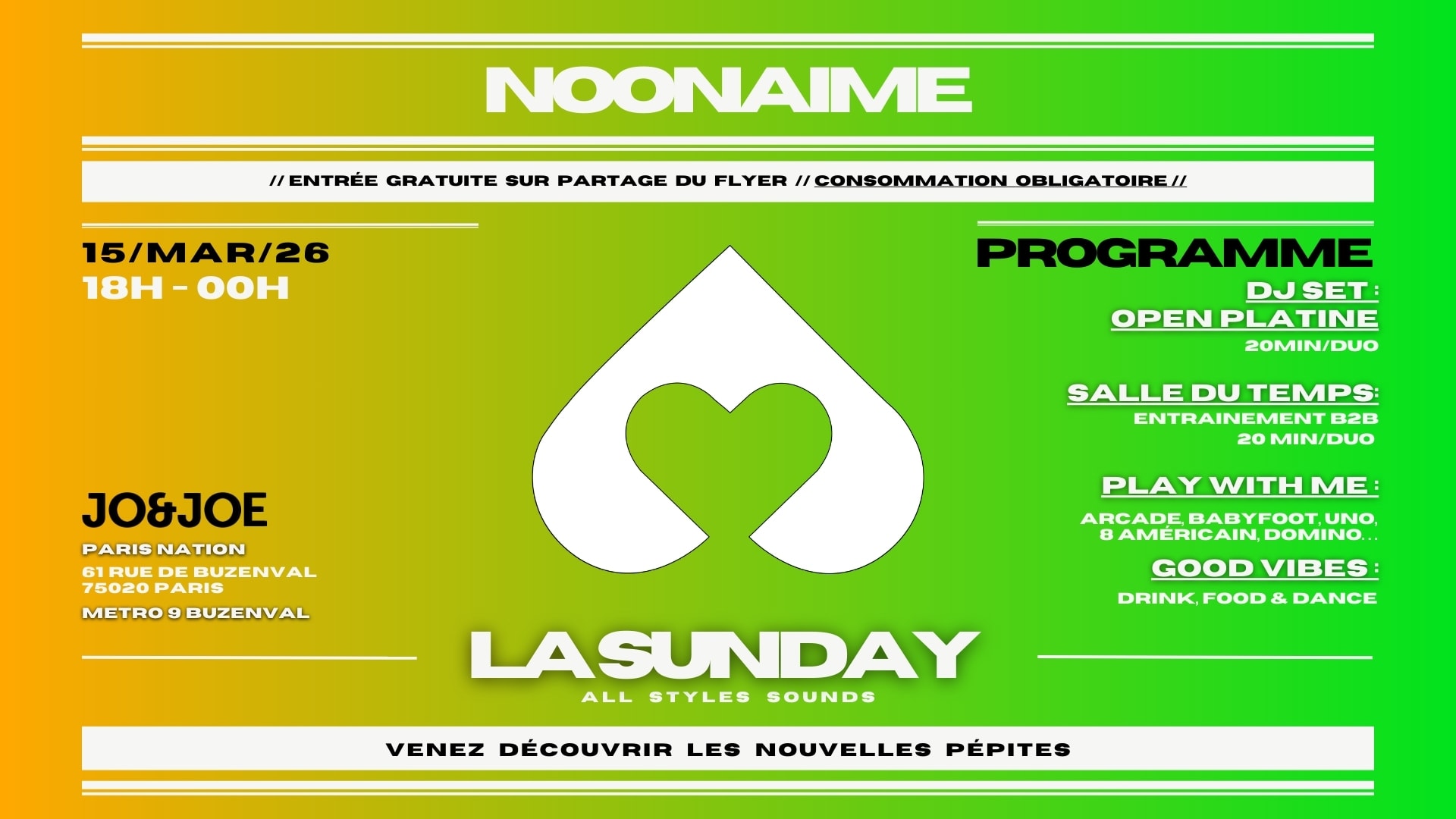 La Sunday - Dj Set, Connect, Food & Chill Cover