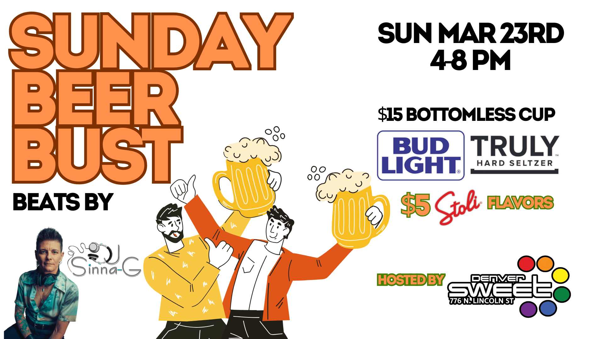 Sunday Beerbust (W/ Sinna-G) No Cover 3/23 Cover