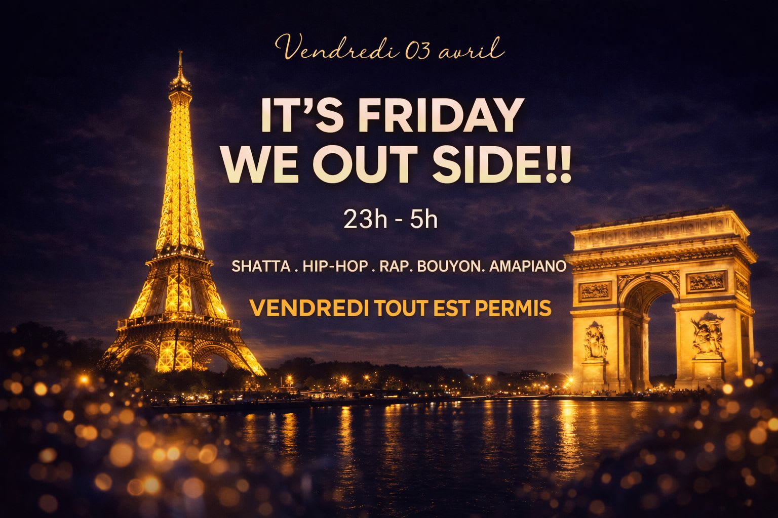 It's Friday! We Outside Party Cover