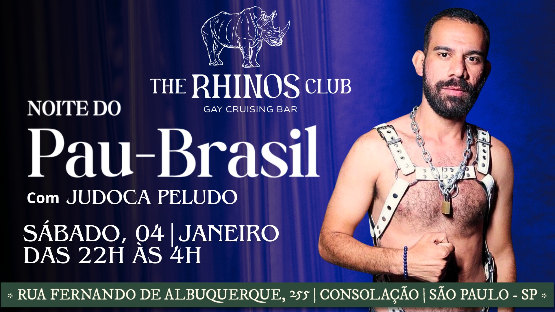 Noite Do Pau Brasil - 04/01 - The Rhinos Club Cover