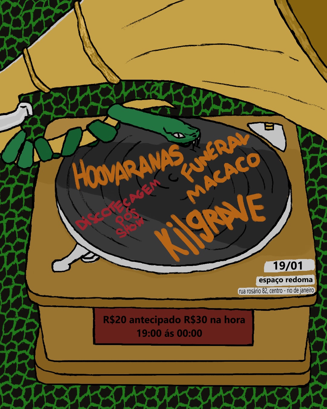 Redoma Apresenta: Funeral Macaco/ Kilgrave/ Hoovaranas Cover