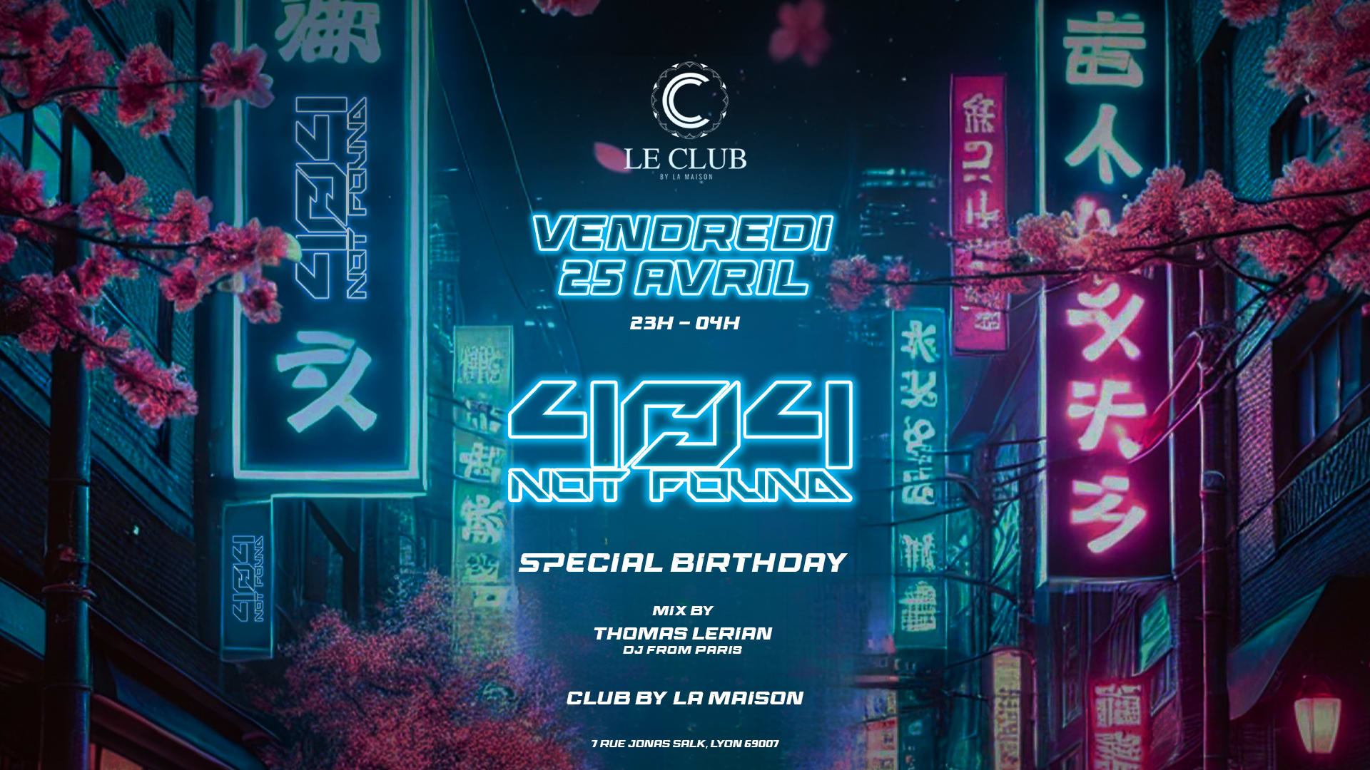 404 Birthday - 25 Avril - Maison Gerland Cover