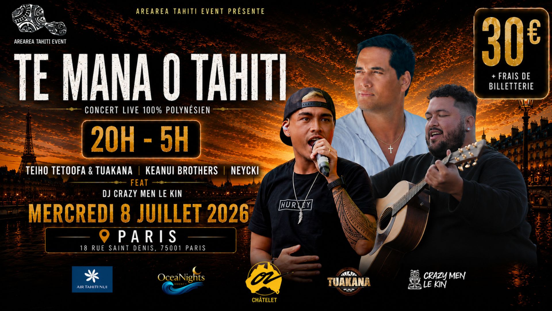 Te Mana O Tahiti X Teiho X Neycki  X Keanui X Crazymen Cover