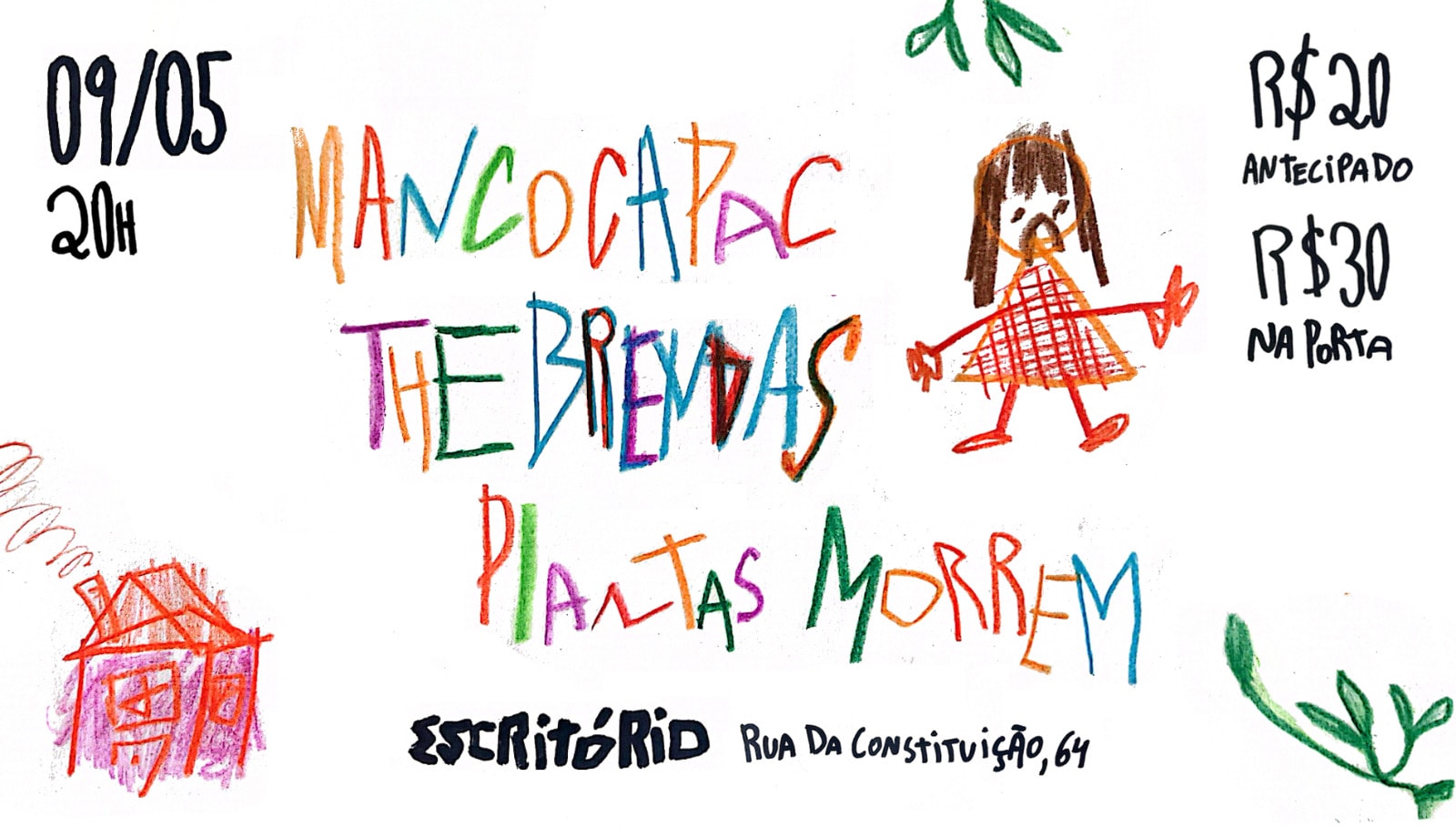 Manco Capac + Thebrendas + Plantas Morrem No Escritório Cover