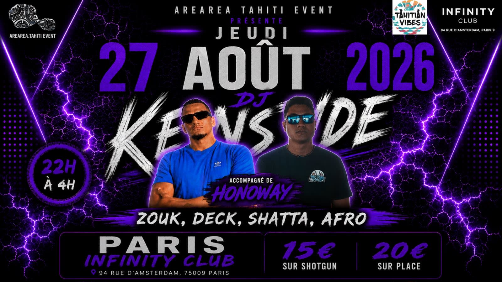 Tournée Dj Kenside 2026-2027 Paris Cover