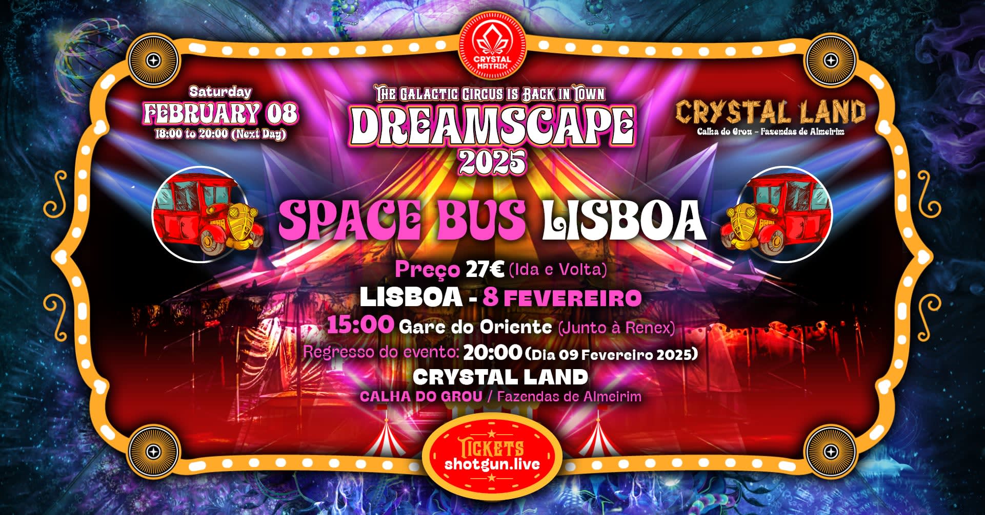 Space Bus Lisboa/Dreamscape 2025 Cover