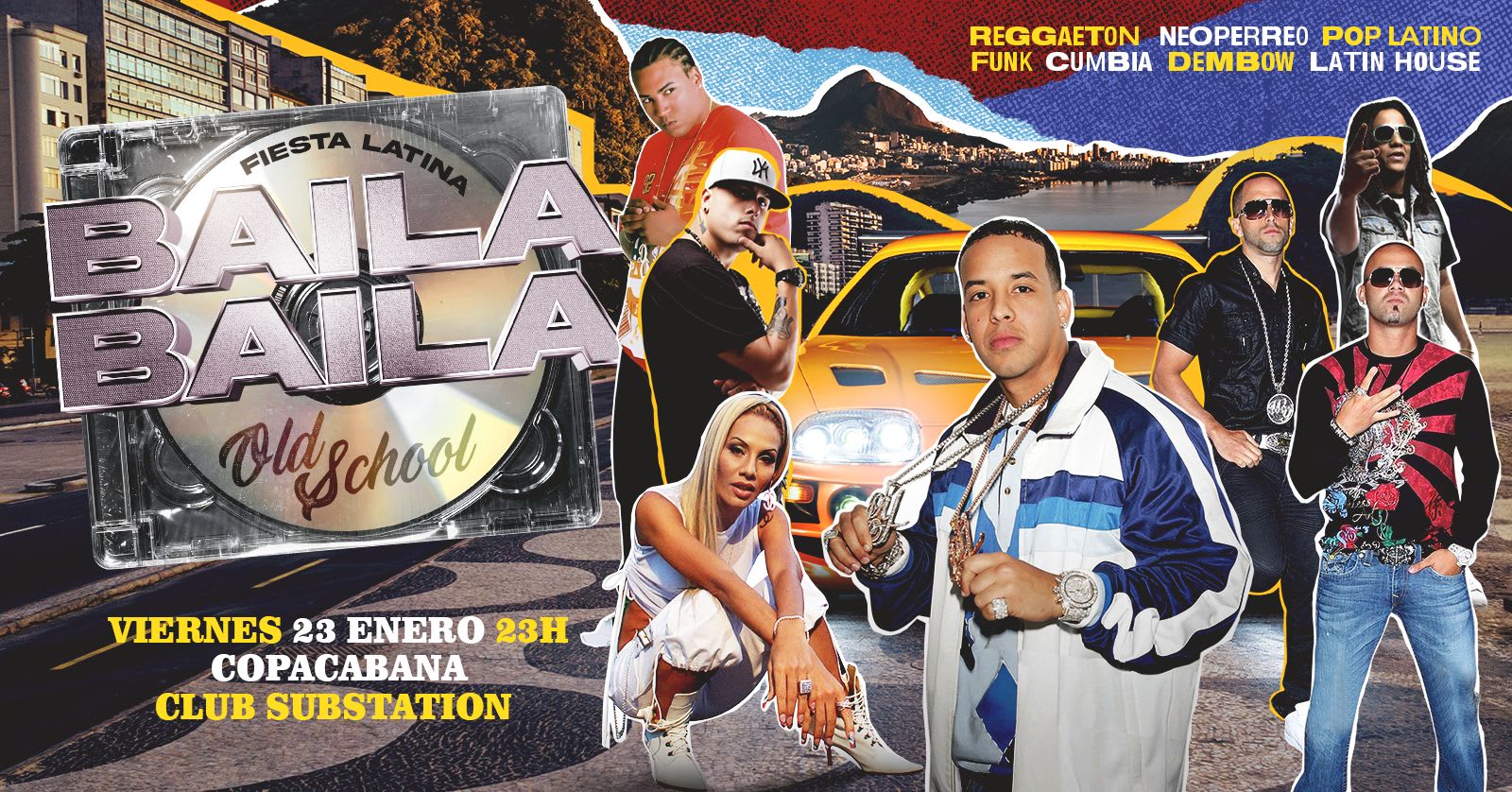 Fiesta Latina Baila Baila | Reggaeton Old School 23 Enero Cover