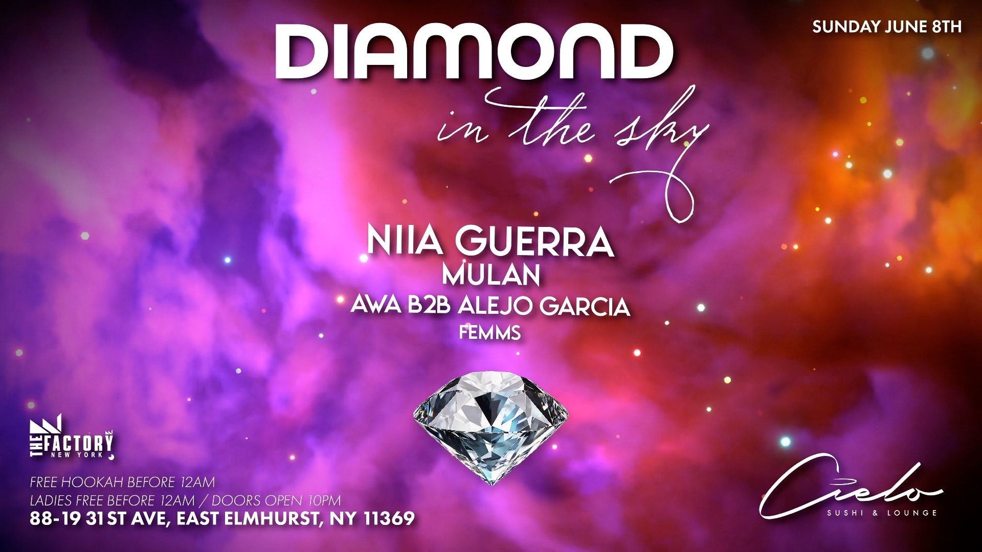 The Factory Sunday Night Party Mulan Niia Guerra Ext Set Cover