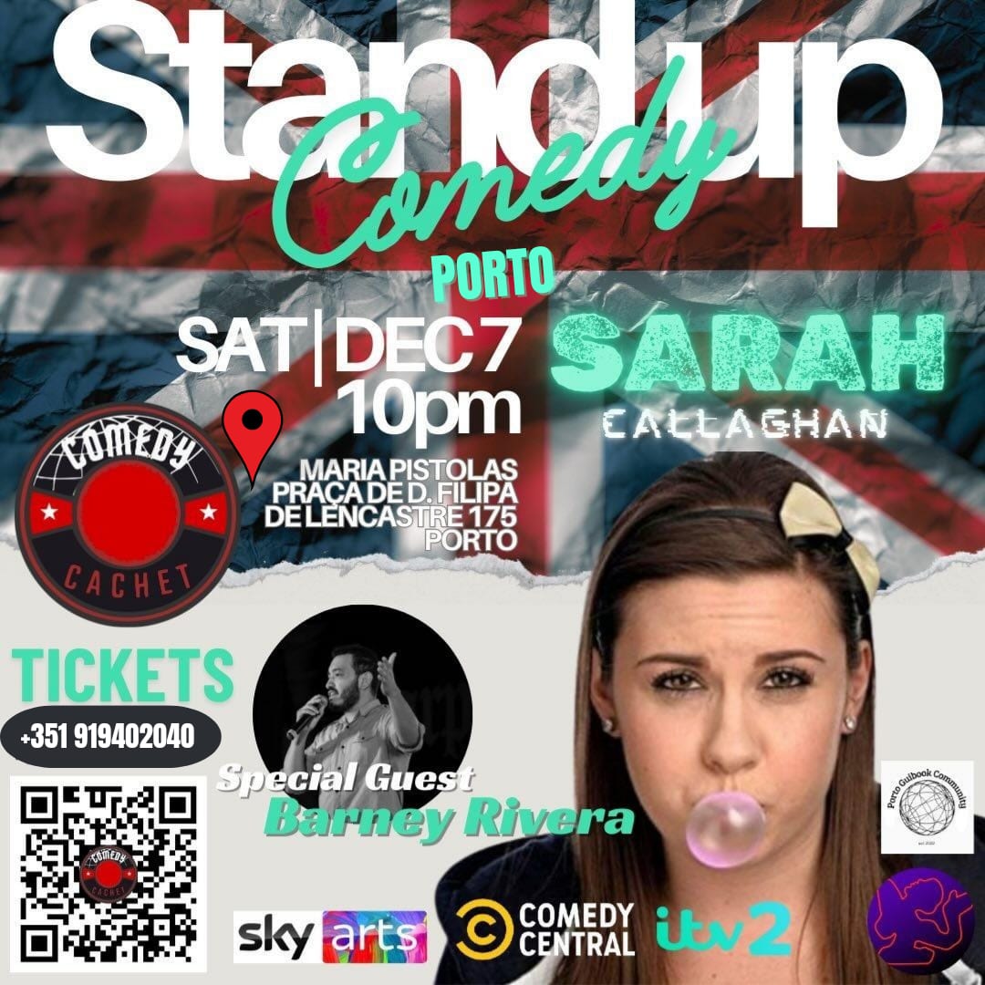 Porto Comedy Show: Sarah Callaghan Takes The Stage Cover