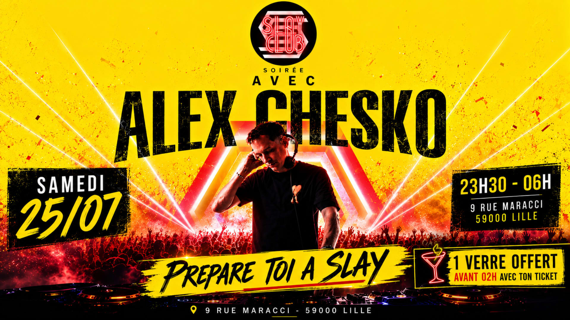 Slay Club : Dj Alex Chesko 25/07 Cover