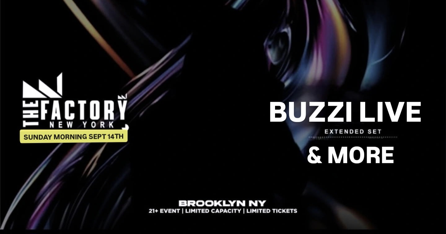 The Factory Sunday Morning Party Buzzi Live & More Cover