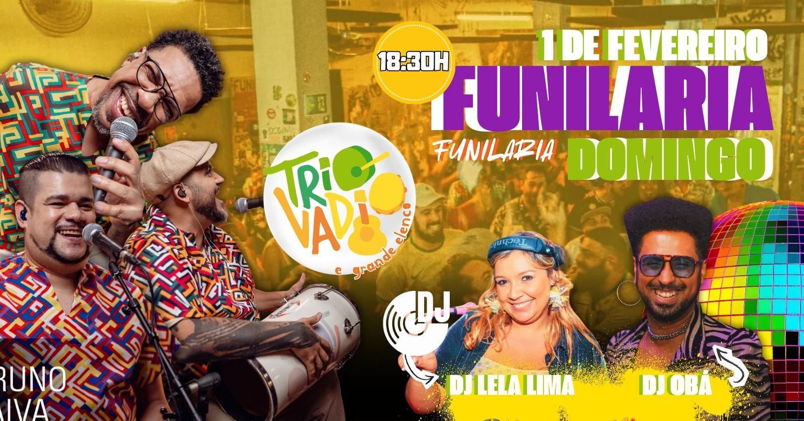 Pagode Do Trio Vadio + Djs Obá E Lela Lima Na Funilaria -Dom Cover
