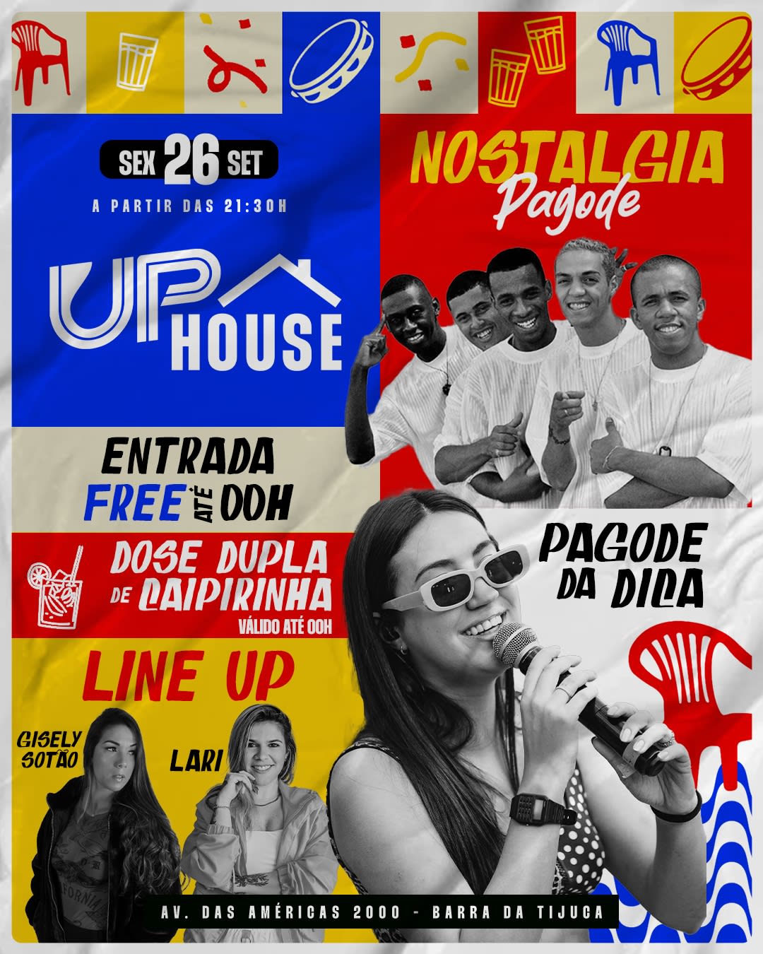 Up House - Pagode Da Dica / Entrads Free Ate 00h Cover