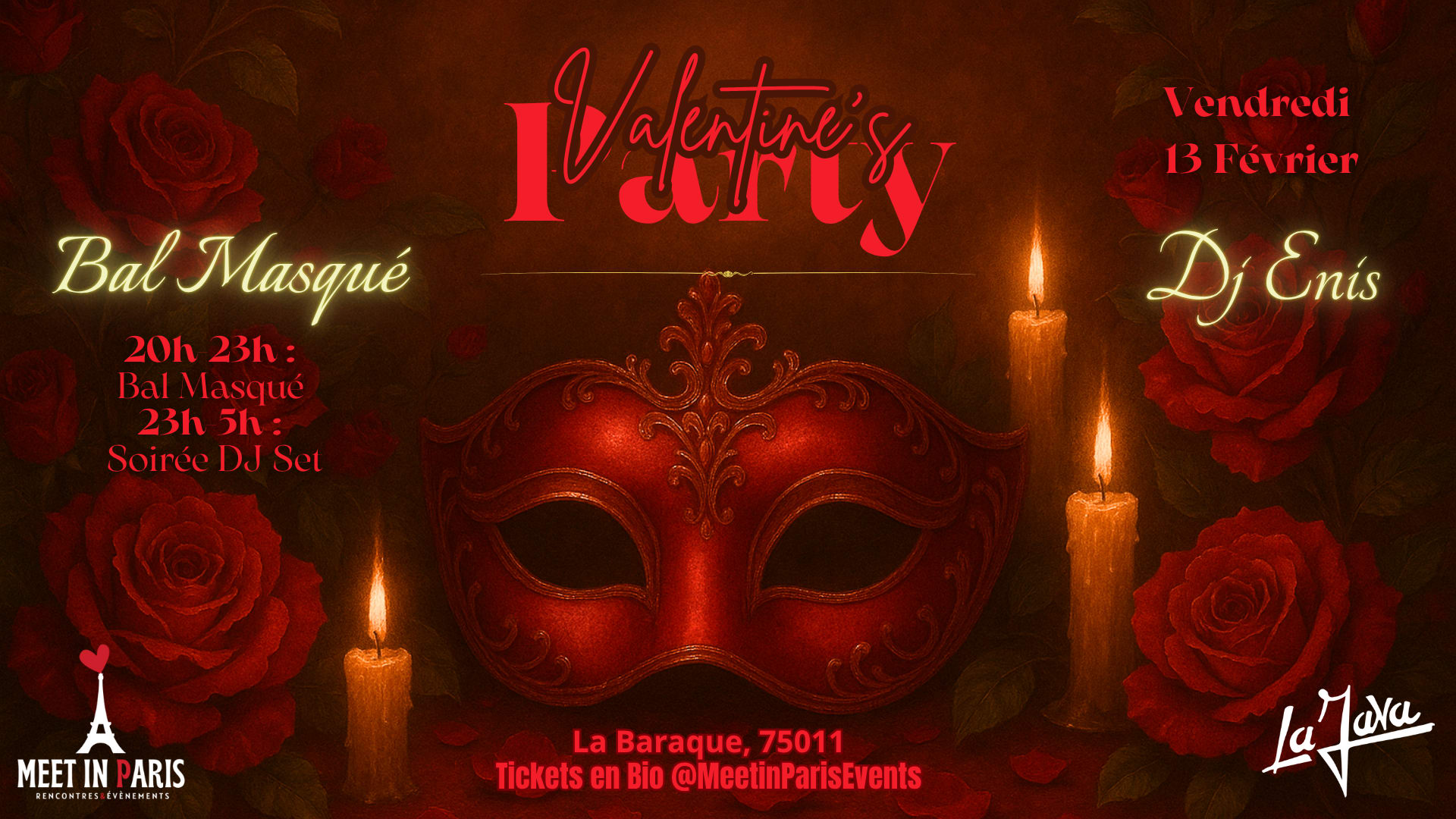 Meet In Paris : Bal Masqué St Valentin Cover