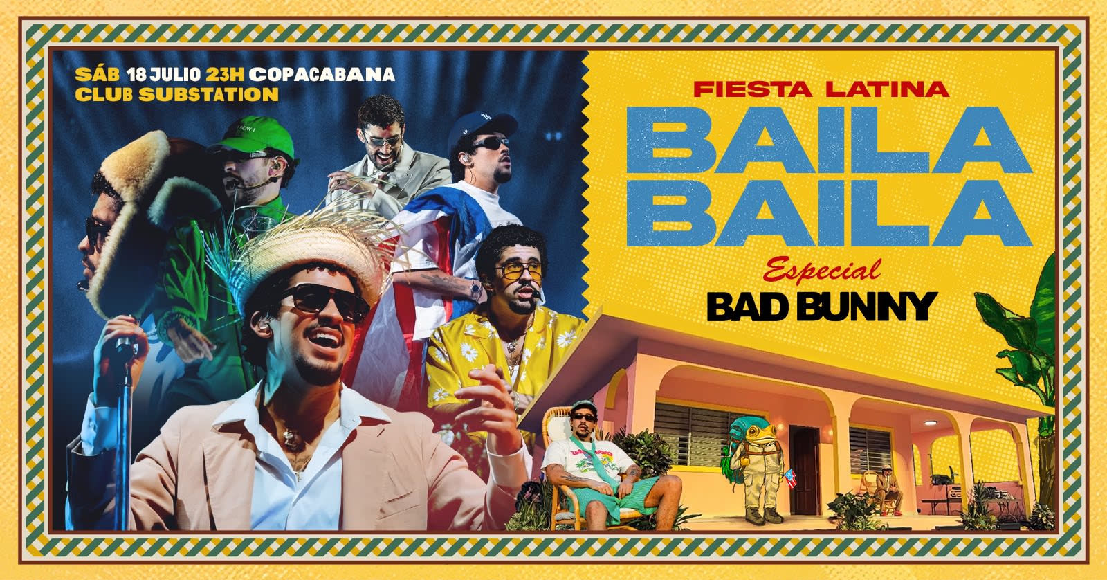 Fiesta Latina Baila Baila | Especial Bad Bunny 18 Julio Cover