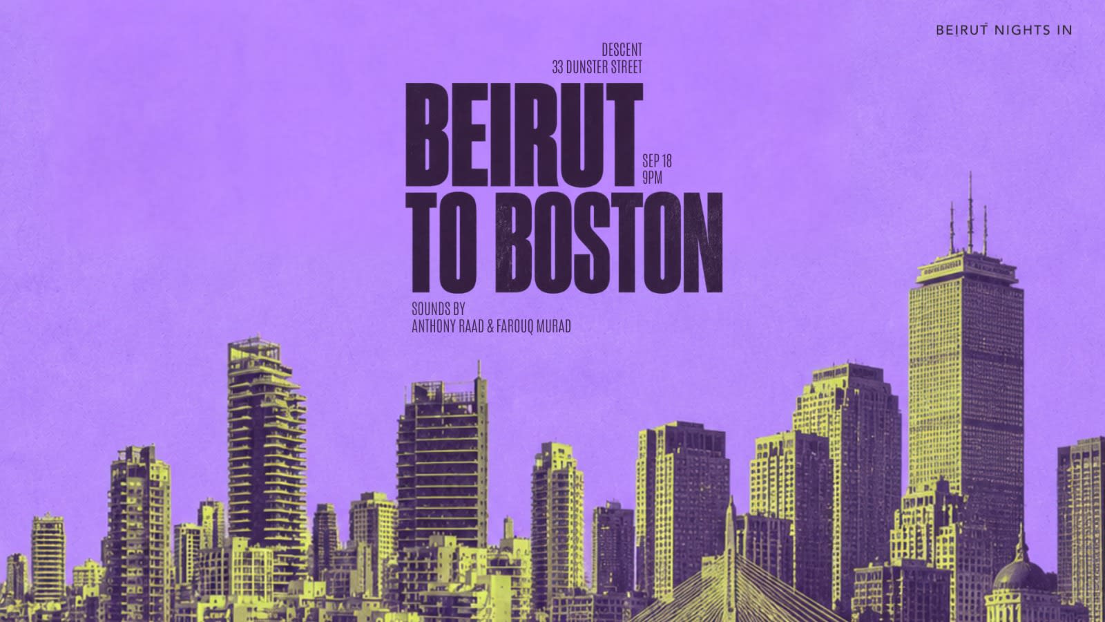 Beirut Nights In Presents: Beirut To Boston Cover