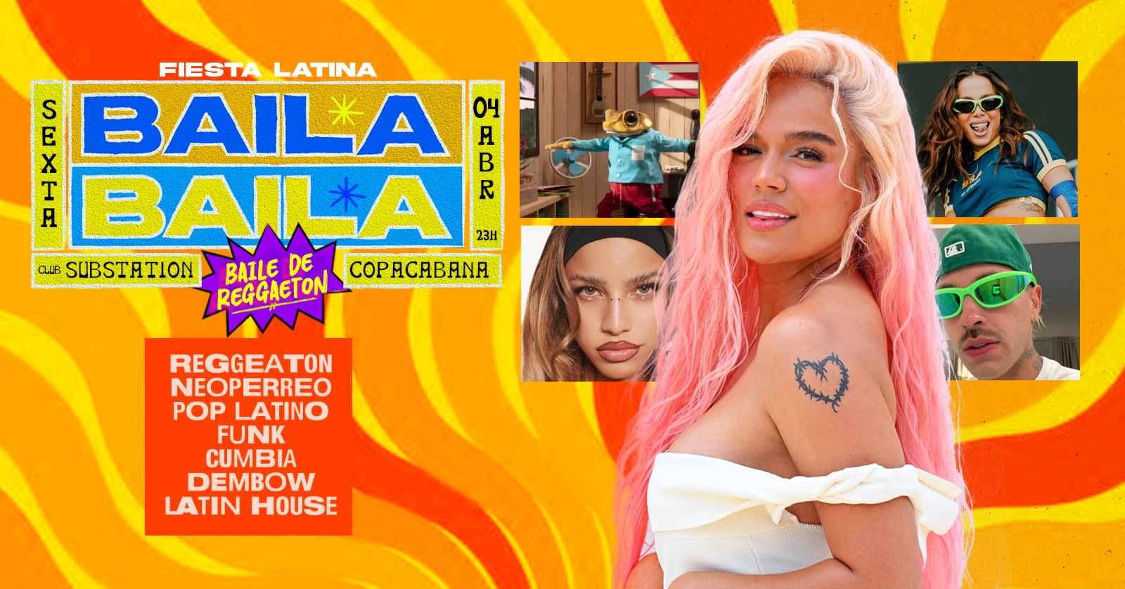 Fiesta Latina Baila Baila | Baile De Reggaeton 4 De Abril Cover