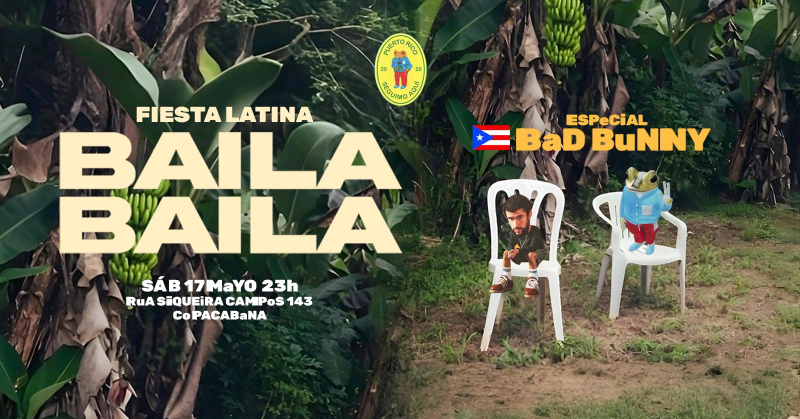 Fiesta Latina Baila Baila | Especial Bad Bunny 17 De Mayo Cover