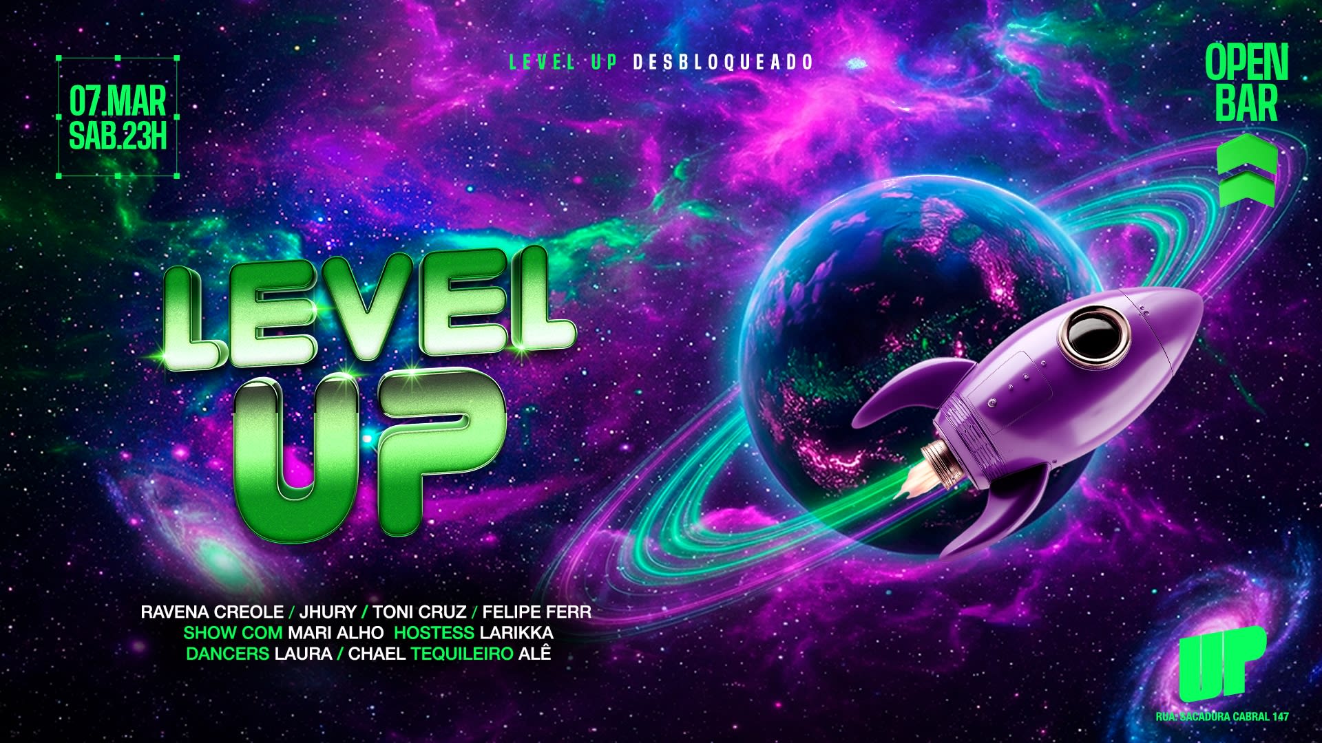 Level Up - Open Bar Cover