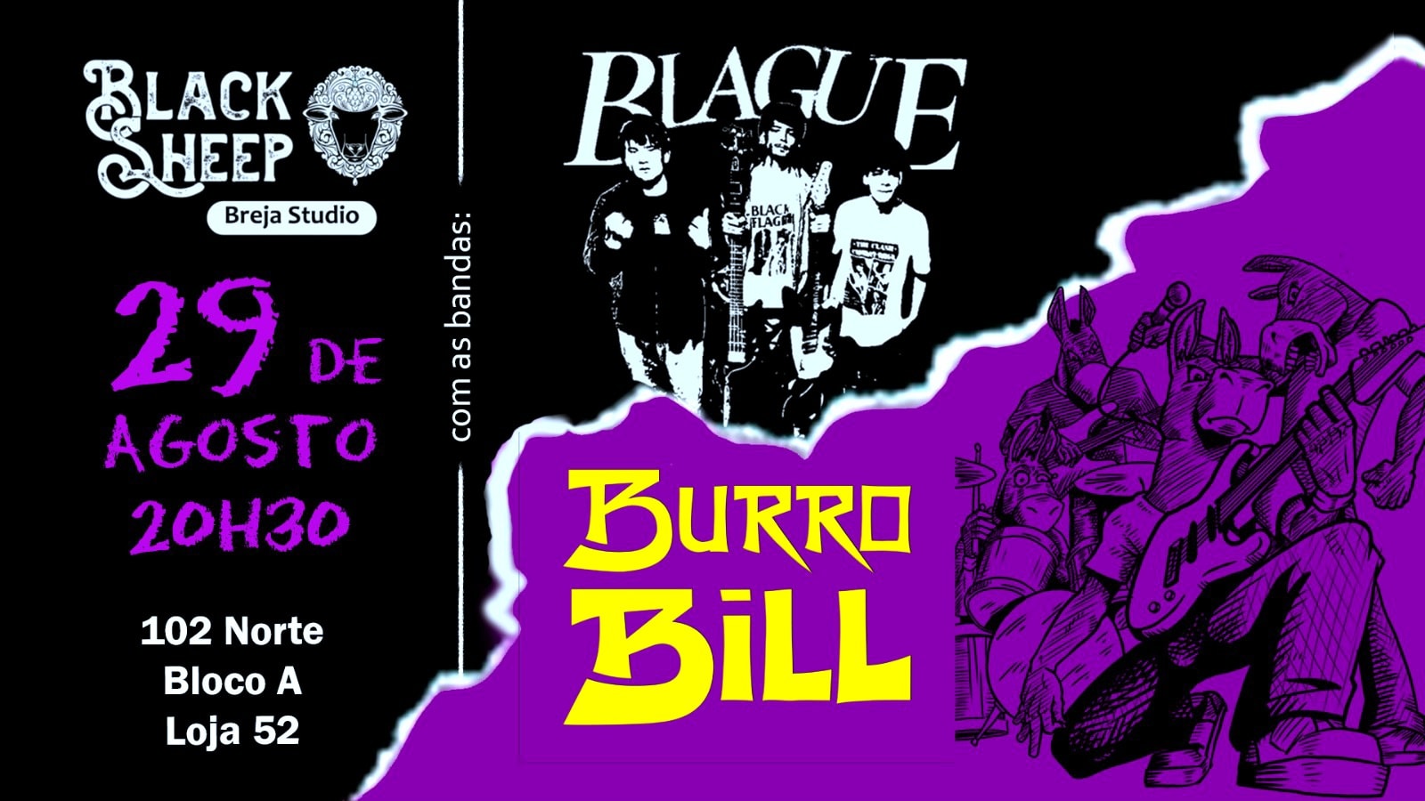Burro Bill + Banda Blague No Calabouço Da Ovelha Cover
