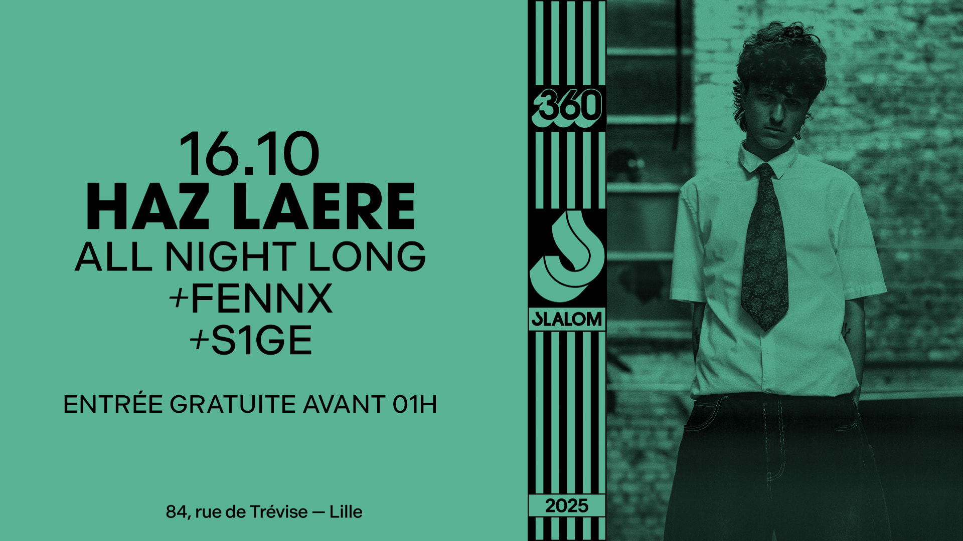 Slalom 360 : Haz Laere — All Night Long [Gratuit Avant 1h] Cover