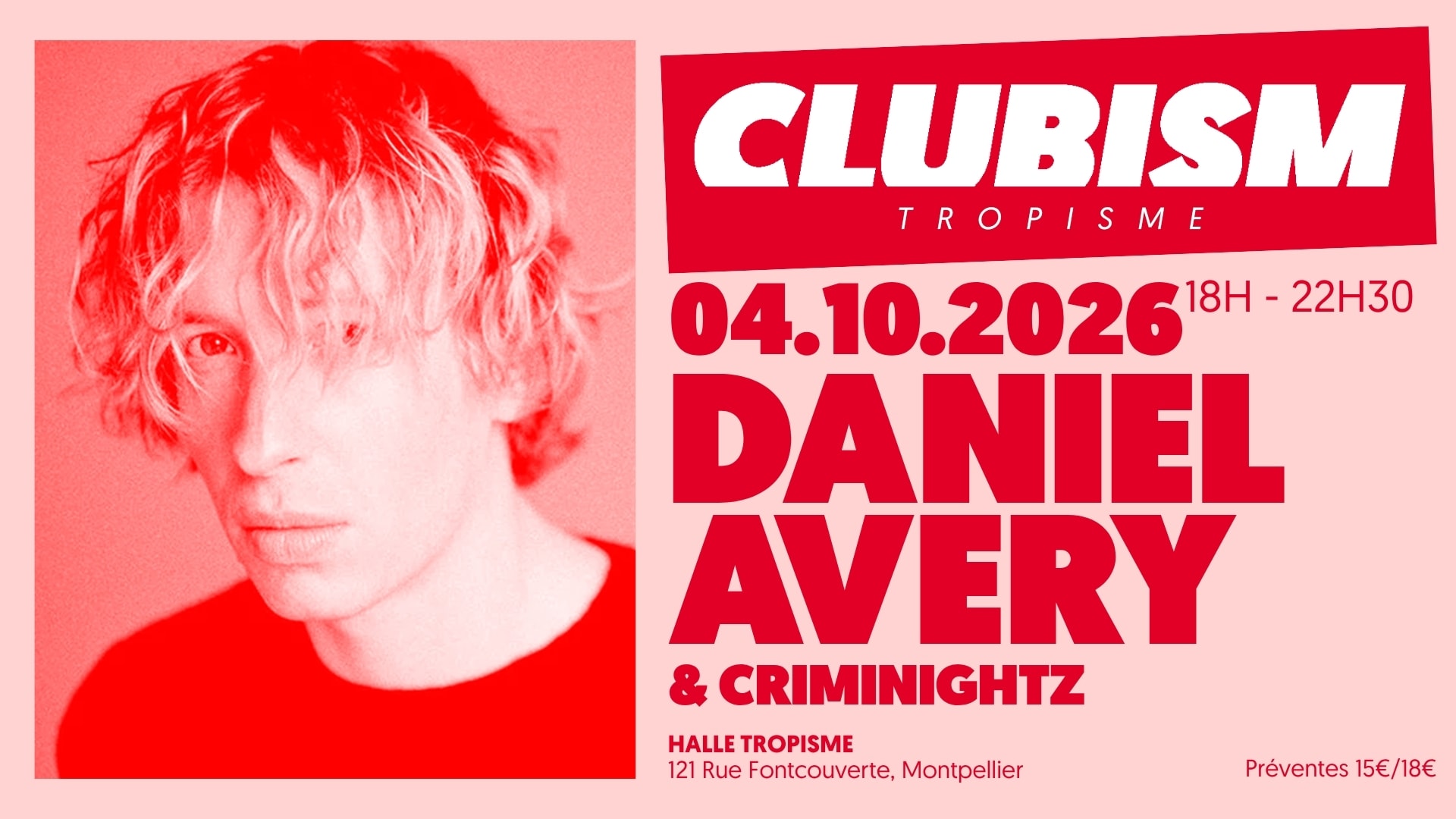 Clubism - Daniel Avery - 04.10.2026 Cover