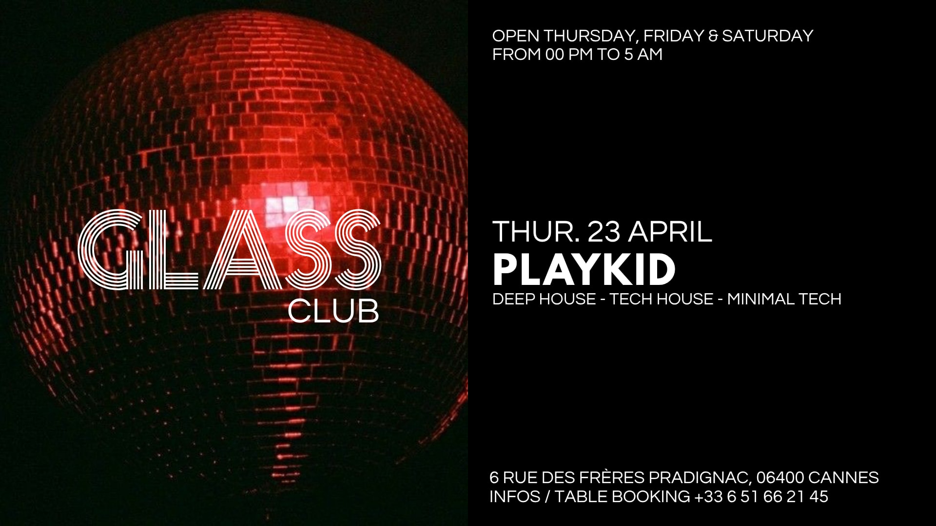 Playkid Residency At Glass Club Cover