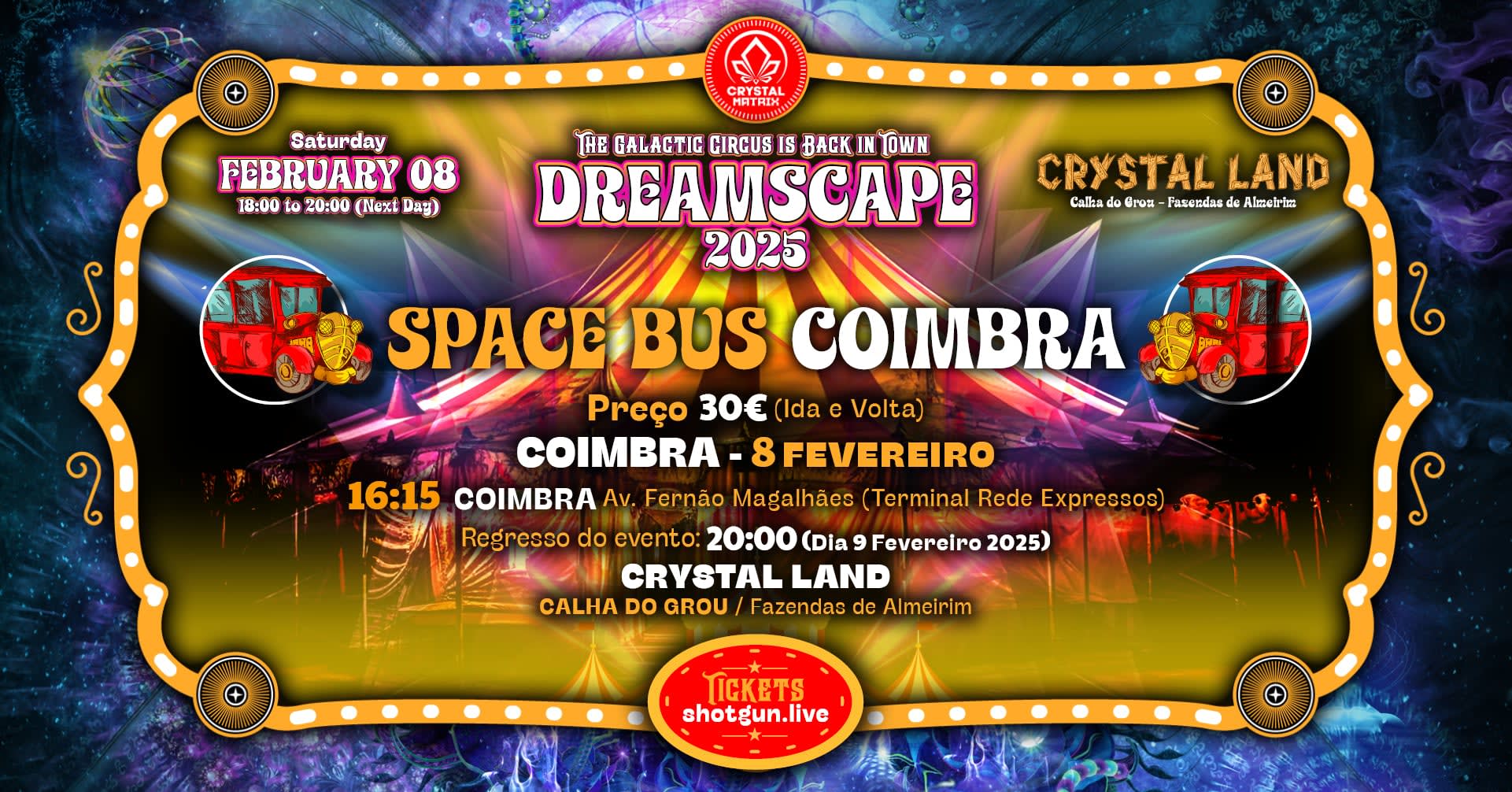 Space Bus Coimbra / Dreamscape 2025 Cover