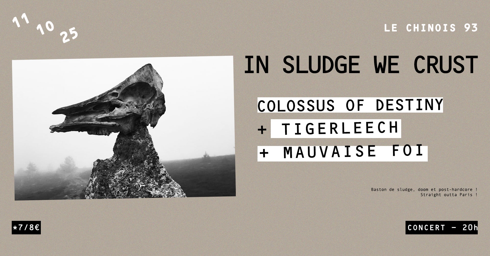 Colossus Of Destiny + Tigerleech + Mauvaise Foi Cover