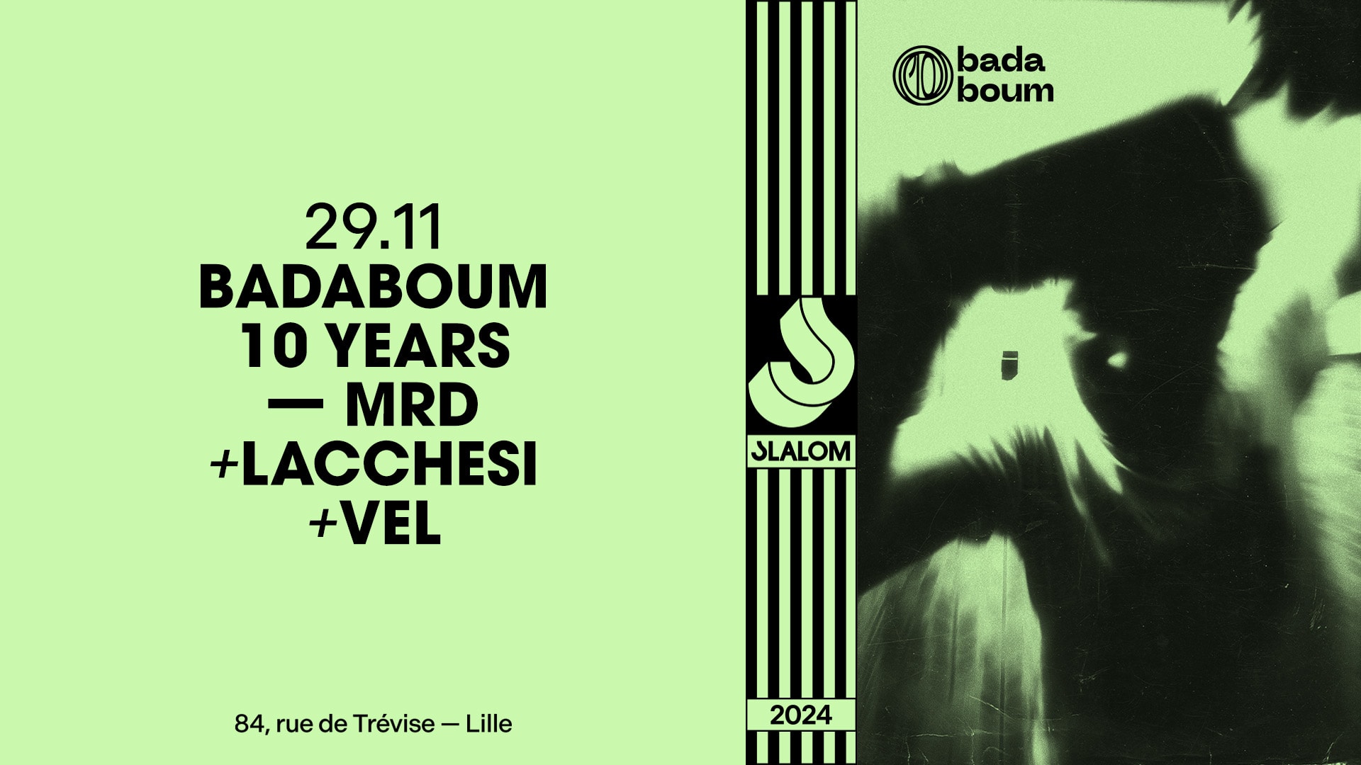 Slalom : Mrd • Lacchesi • Vel — 10 Years Badaboum Cover