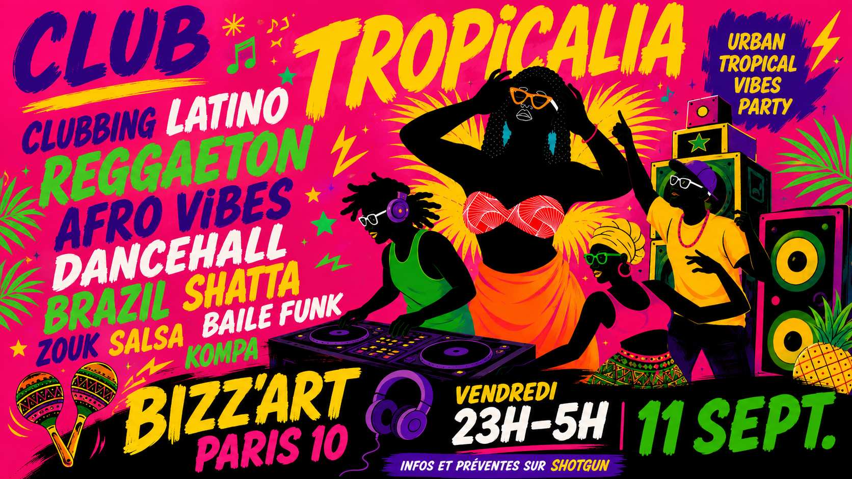Club Tropicalia 11/9 ~ Afro, Latin, Caribbean, Brazil Vibes! Cover