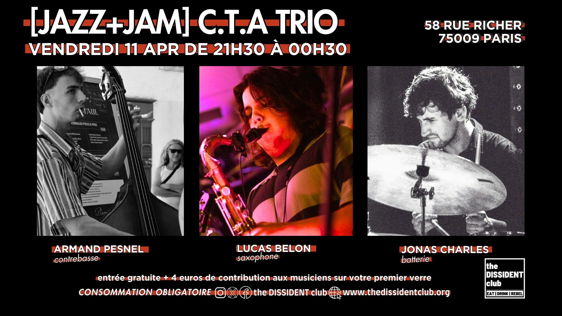 [Jazz+Jam] C.T.A Trio Cover