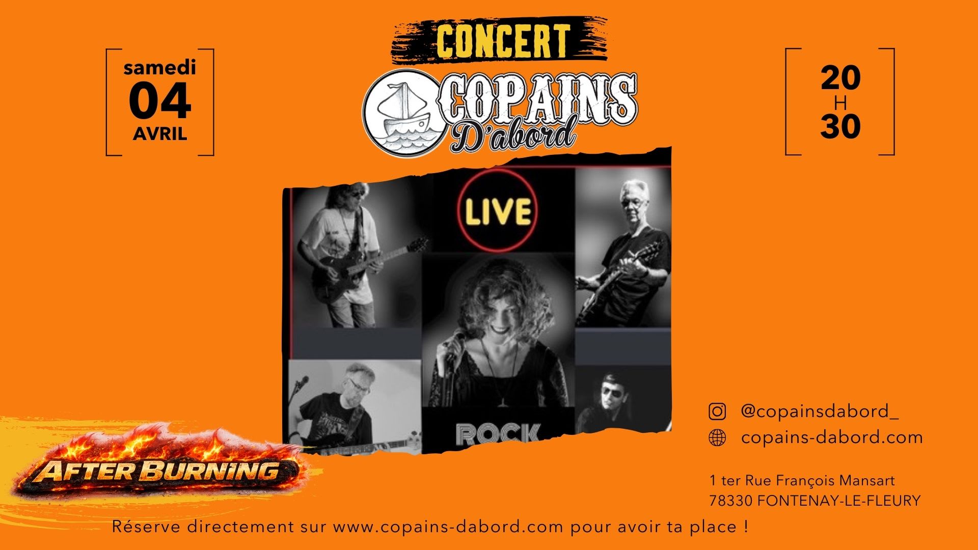 Concert Rock Avec After Burning Cover