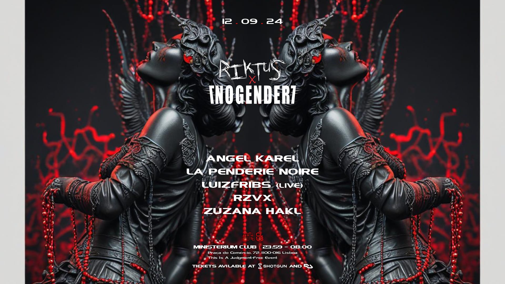 Riktus X Nogender With Angel Karel And La Penderie Noire Cover