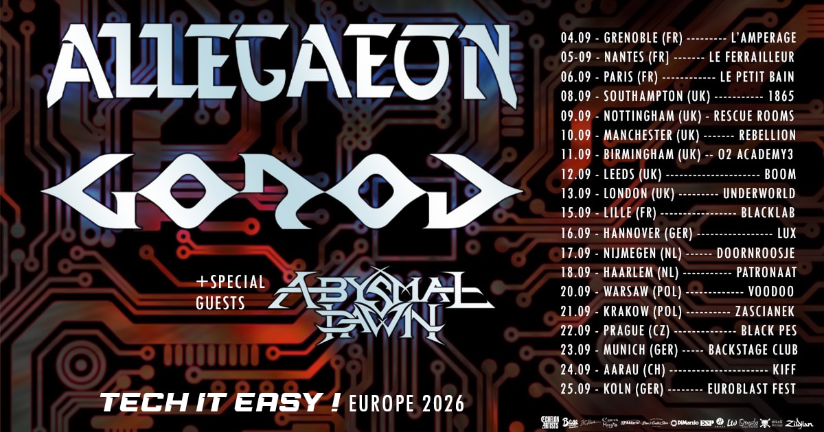 Allegaeon + Gorod + Abysmal Dawn Cover