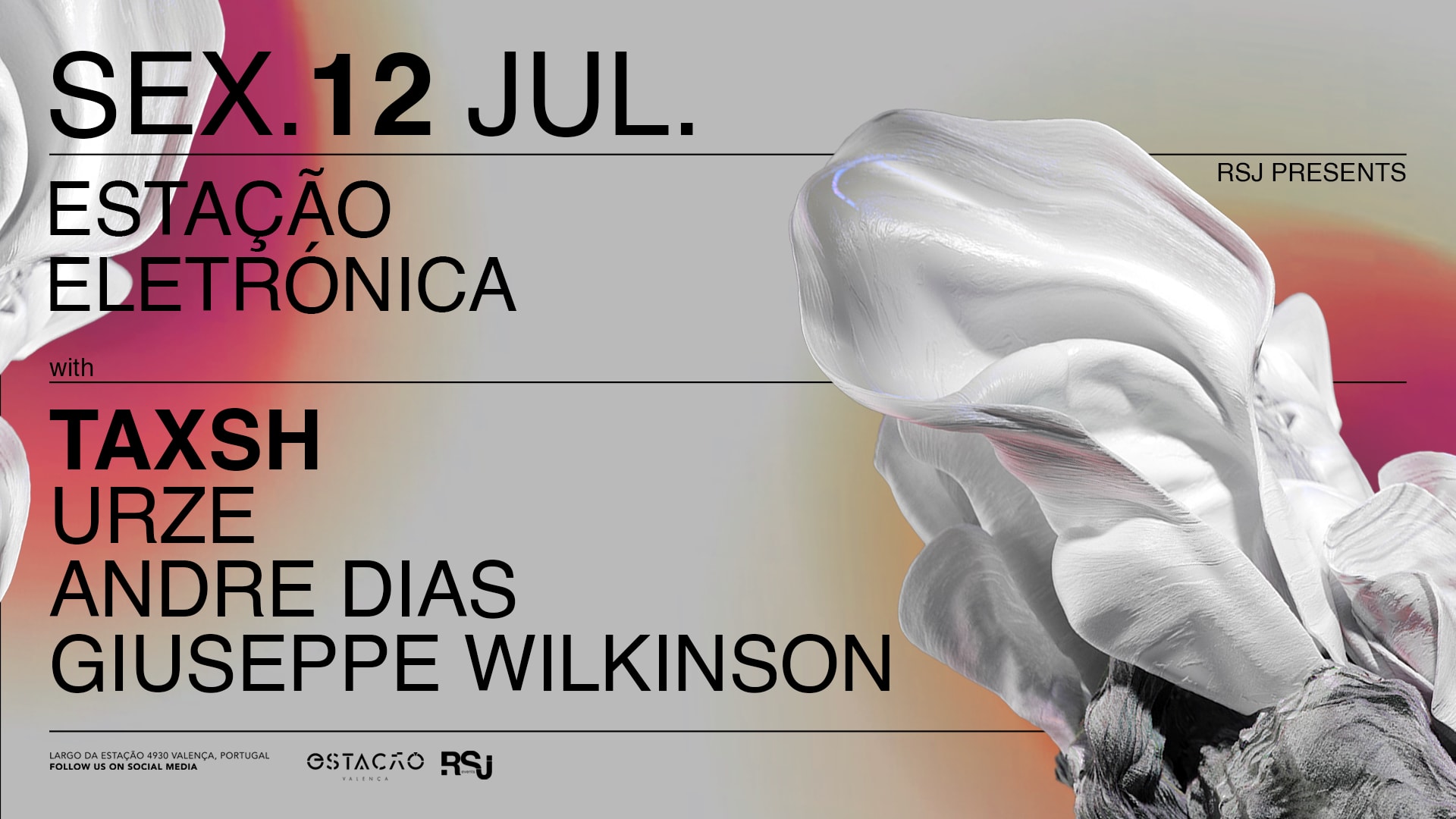 Estação Eletrónica C/ Taxsh, Urze, Andre Dias, Giuseppe W. Cover
