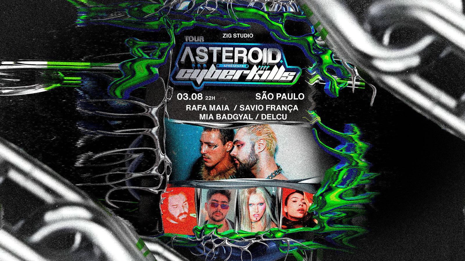 Homoteka: Tour Cyberkills (Ao Vivo)+Asteroid @ Zigstudio 3/8 Cover
