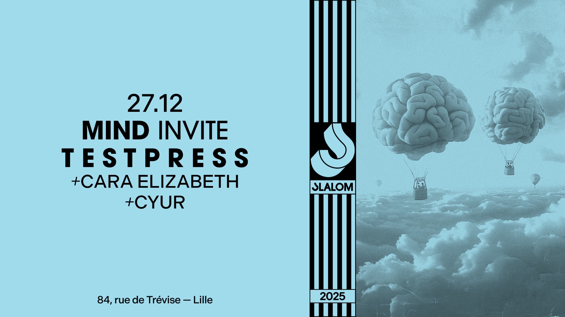 Slalom : Mind Inv T E S T P R E S S • Cara Elizabeth • Cyur Cover