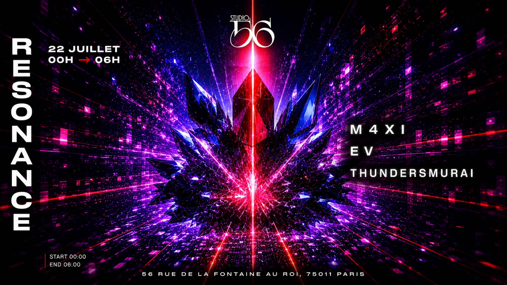 Resonance W/ M4xi , Ev , Thundersmurai Cover