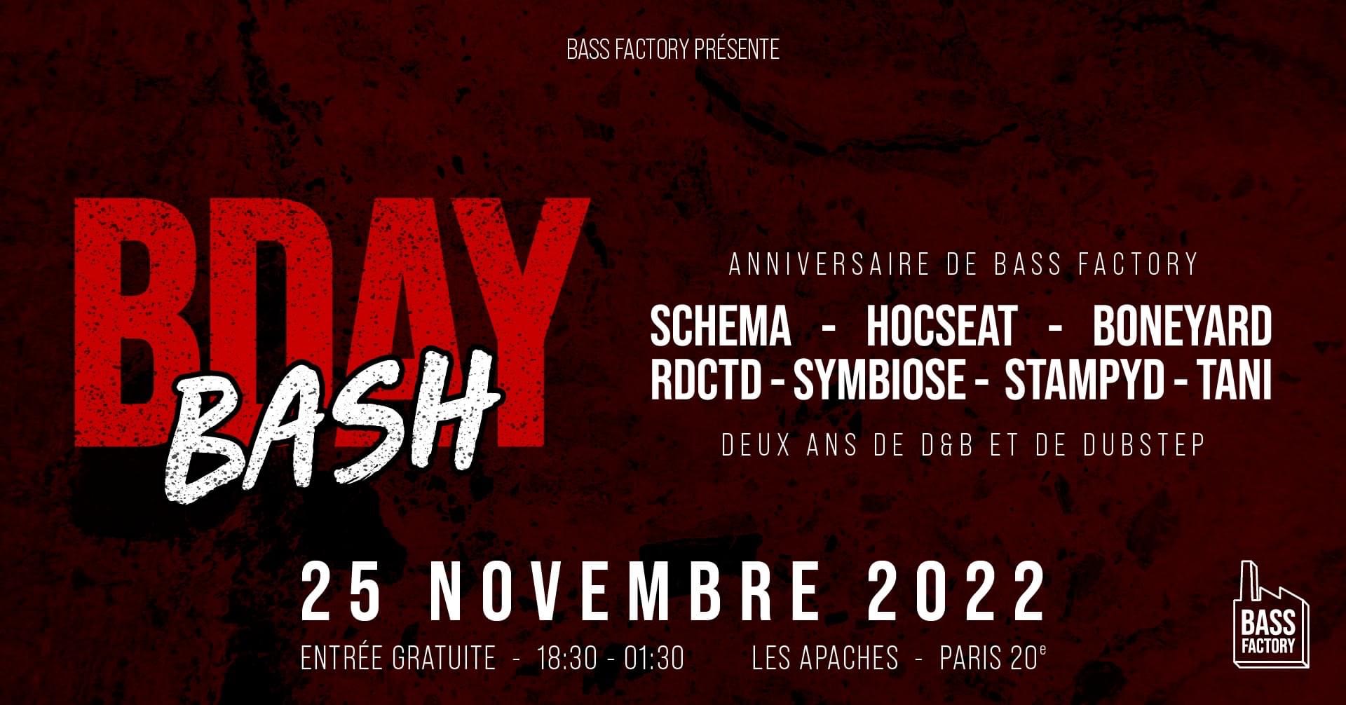 Bass Factory Bday Bash Cover