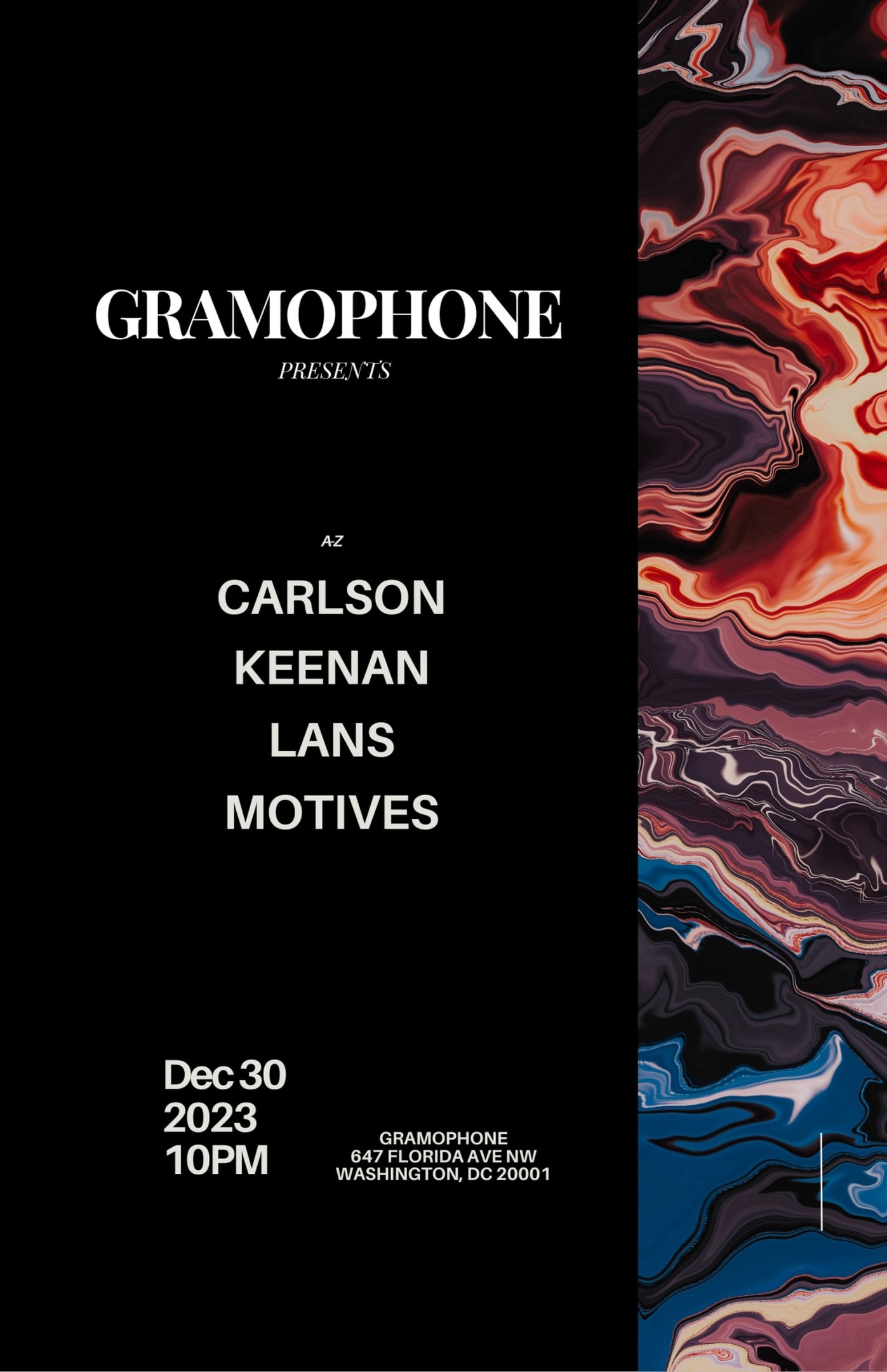 Eve Of The Eve Party: Carlson - Keenan - Lans - Motives Cover