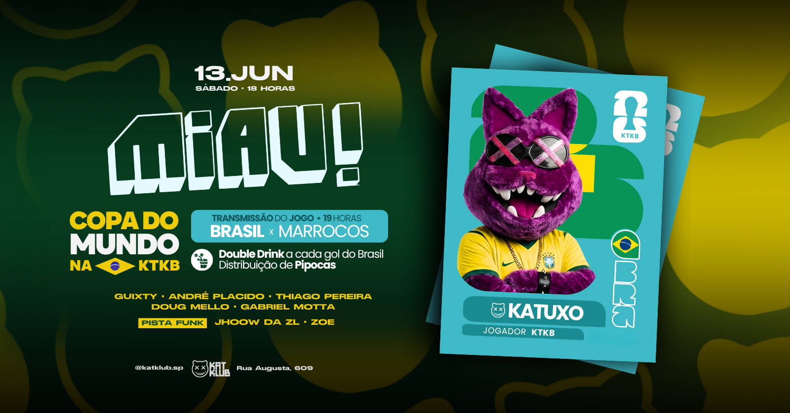Miau - Copa Do Mundo Na Ktkb! Transmissão Do Jogo Do Brasil Cover