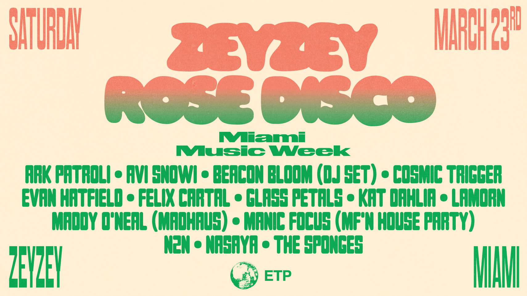 Zeyzey Rose Disco Ft Manic Focus, Maddy O’Neal, Felix Cartal Cover