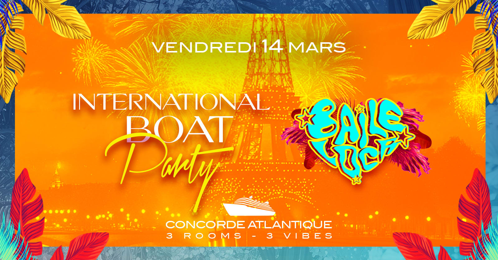 International Boat Party - Baile Loca - Concorde Atlantique Cover