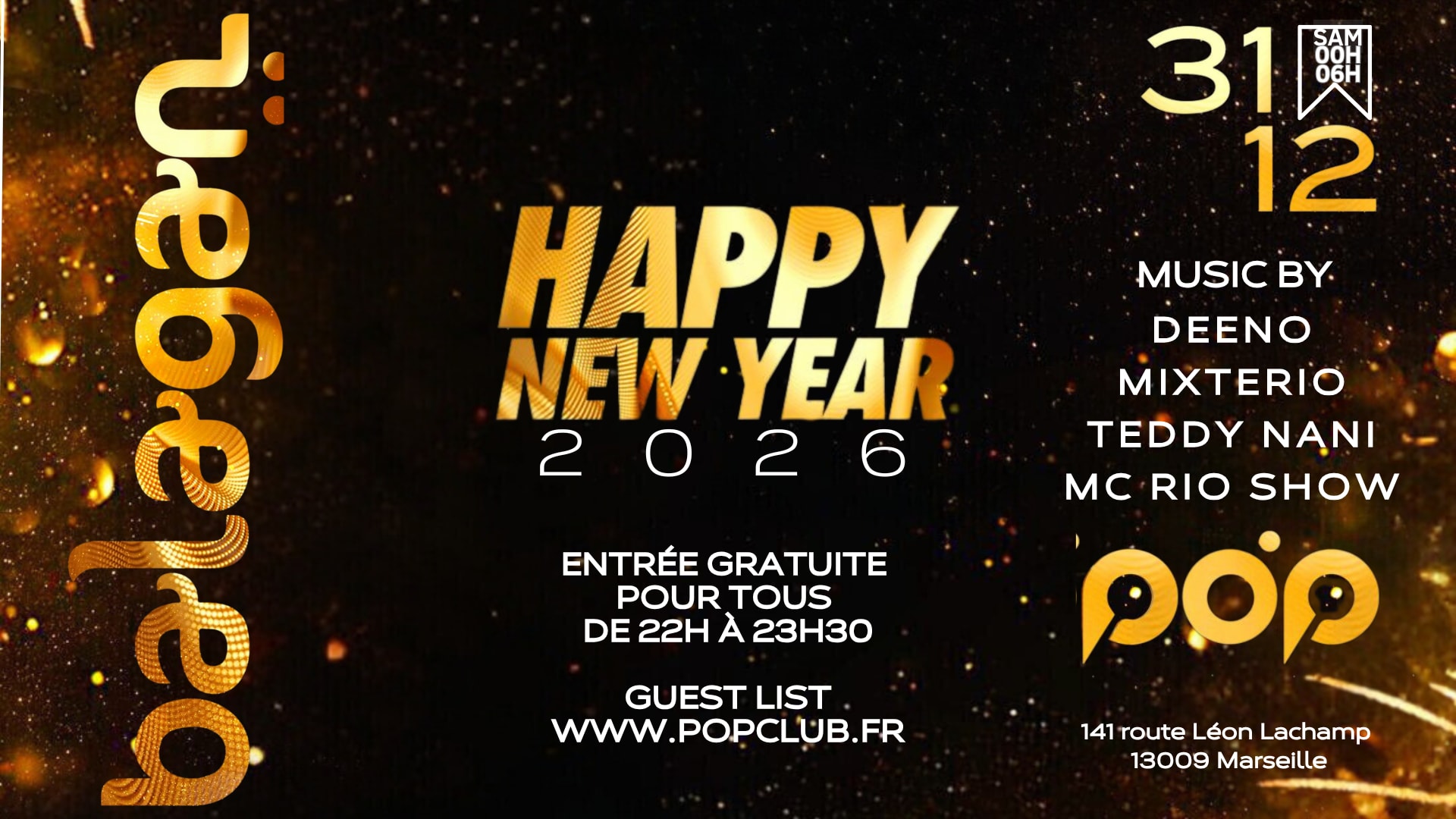 Mercredi 31 Décembre 2025 – Réveillon De La Saint-Sylvestre Cover