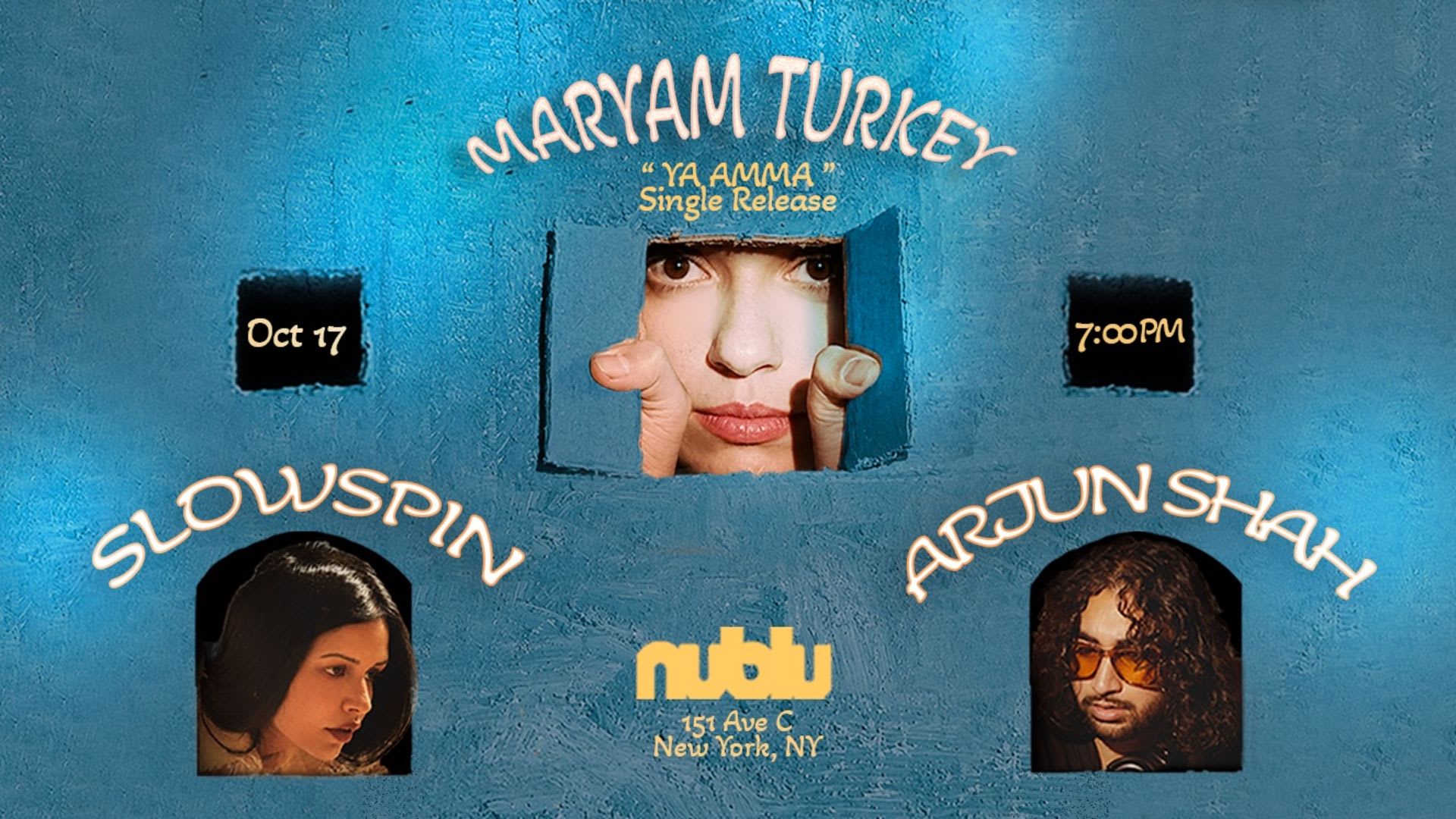 Maryam Turkey, Slowspin, Arjun Shah Cover