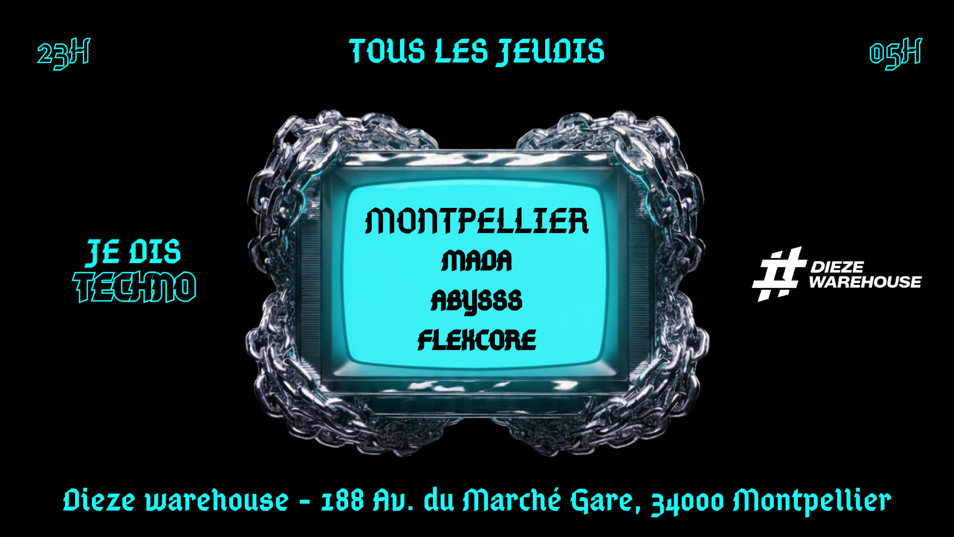 Je Dis Techno - Dieze Warehouse - 09/04 Cover