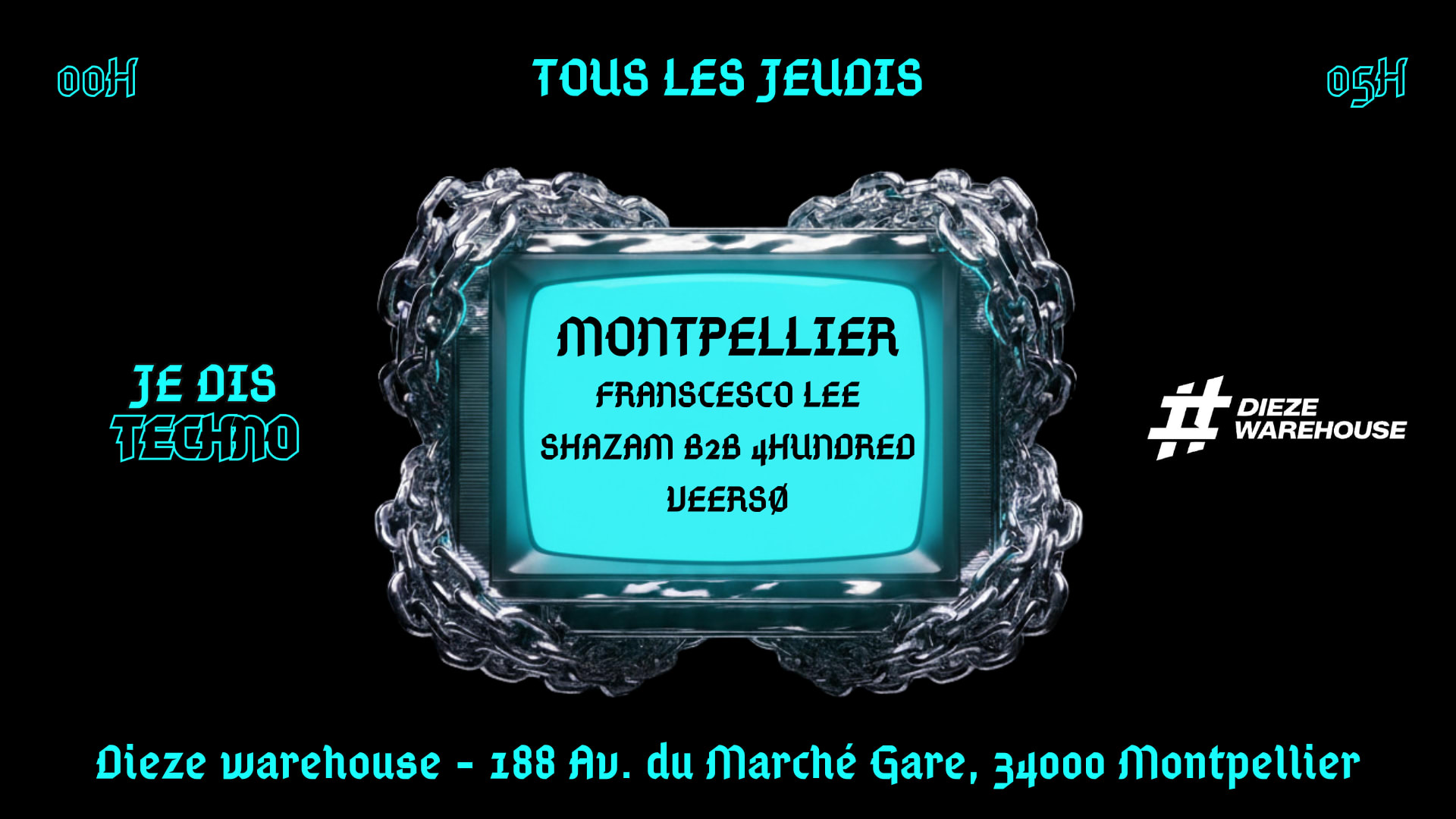 Je Dis Techno - Dieze Warehouse - 14/05 Cover