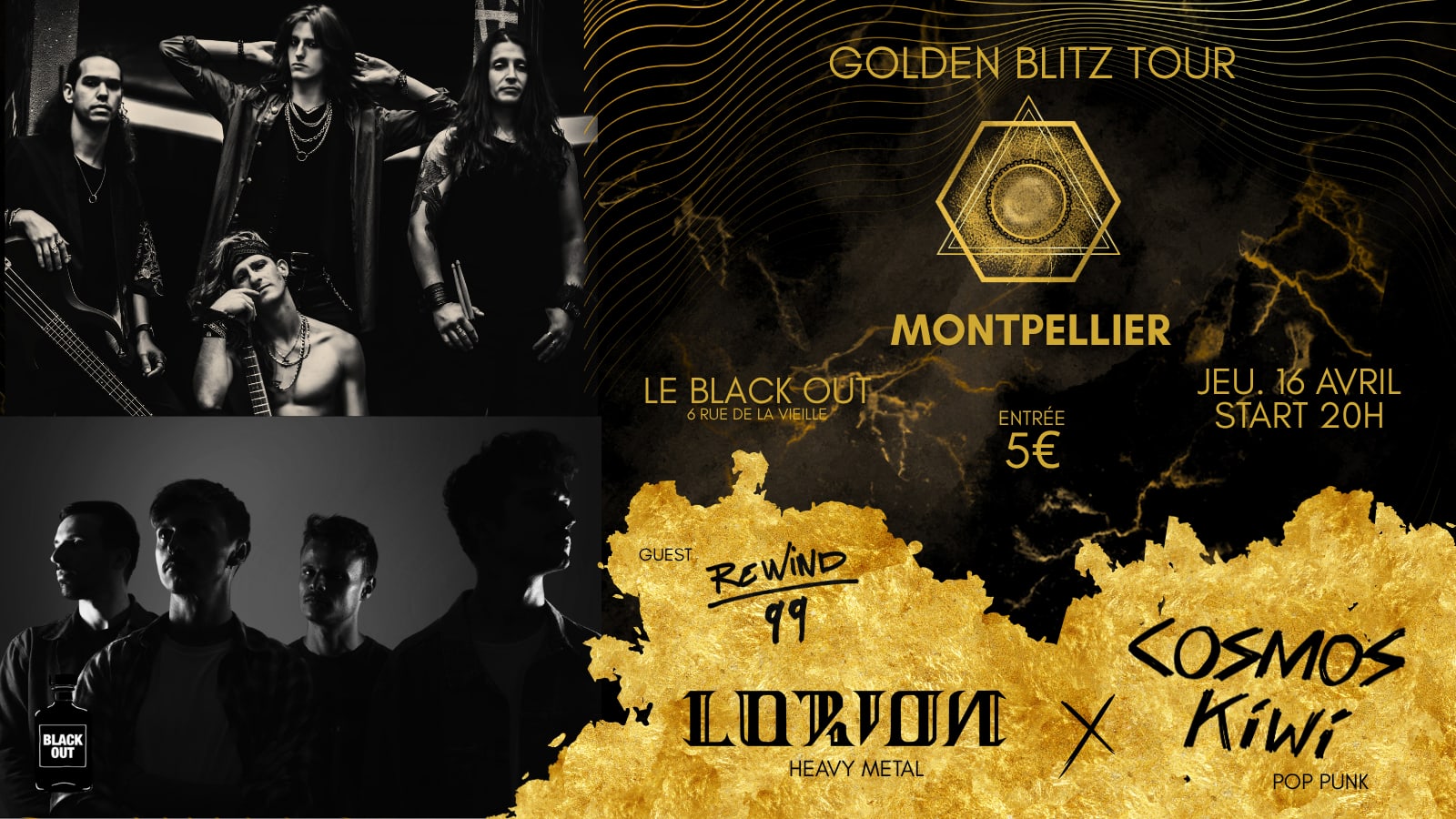 Lorion Et Cosmos Kiwi En Concert Au Black Out Cover